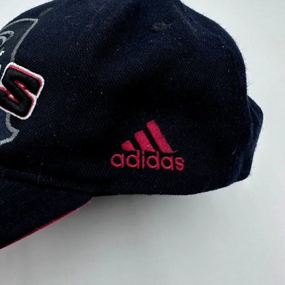 Adidas Hat University of Arkansas Strap‎ Back Script A Baseball Cap Black Red